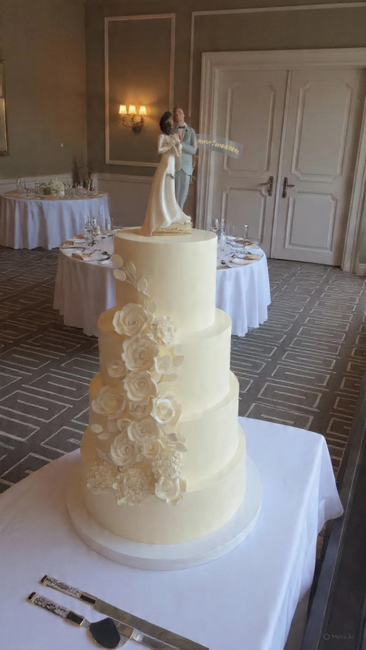 Romantic & Floral wedding cake by Cakes by Iz, photo 3