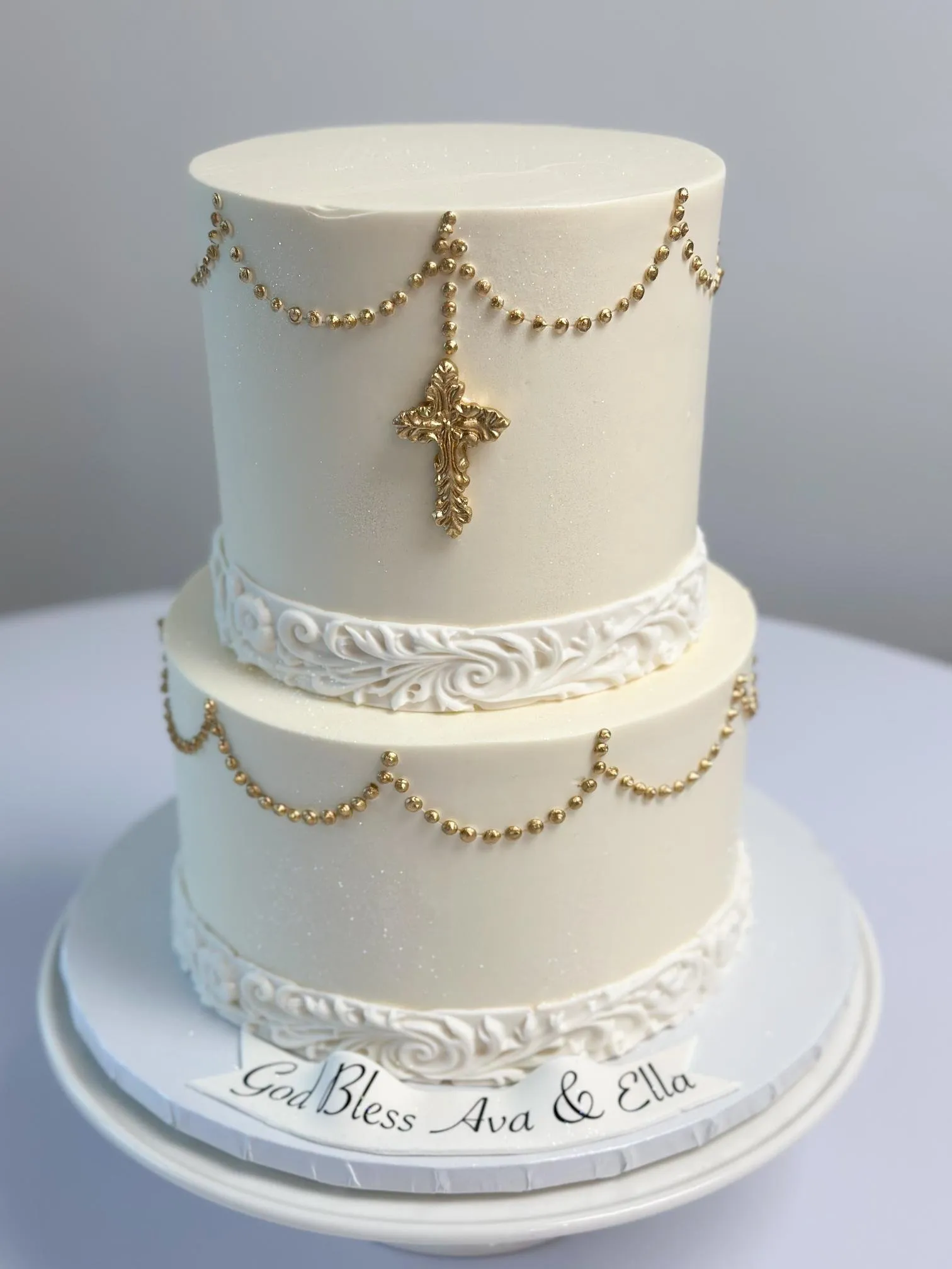 Custom communion cake by Cakes by Iz, photo 3