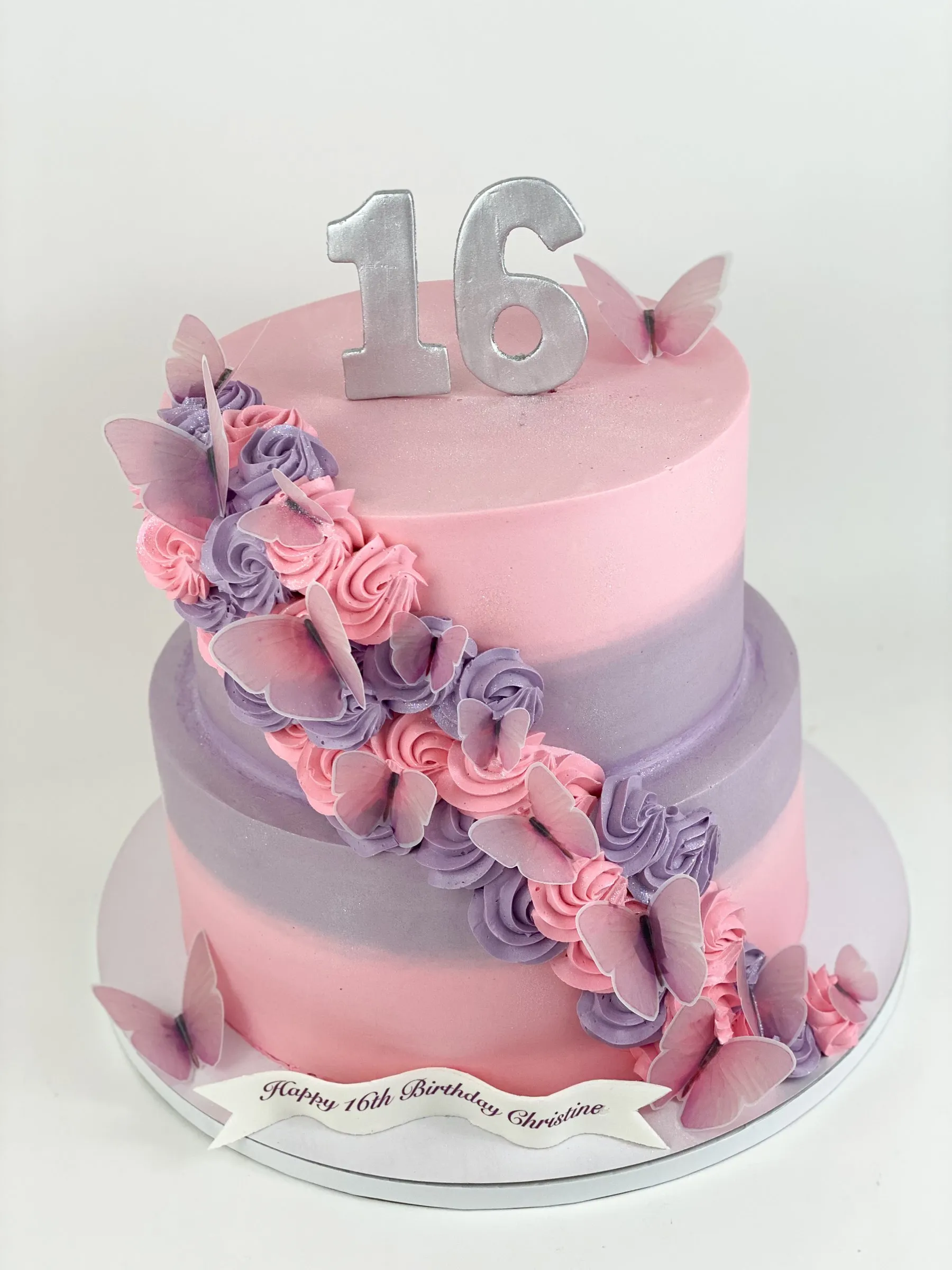Sweet 16s cake by Cakes by Iz