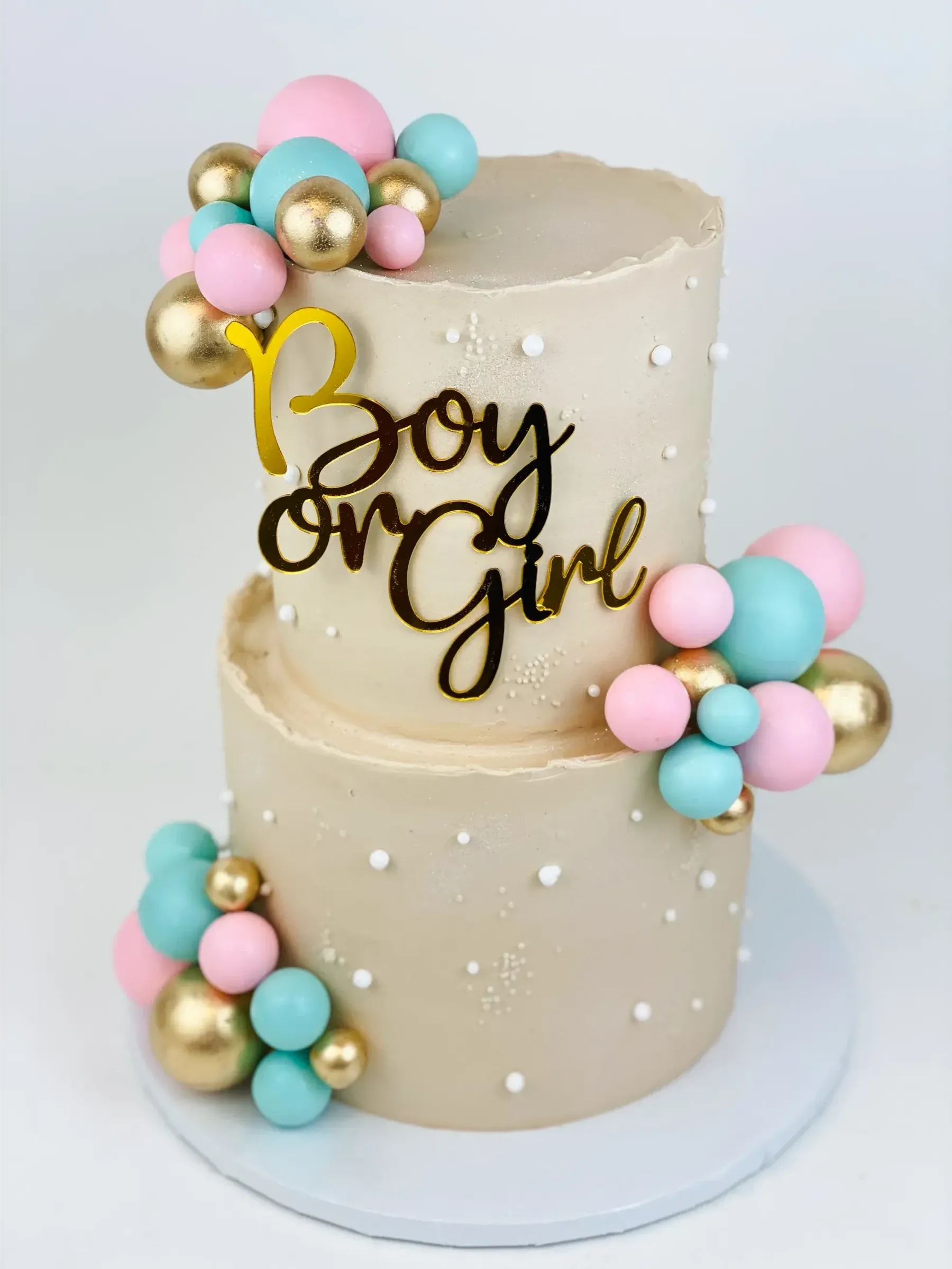Gender Reveals cake by Cakes by Iz, photo 1
