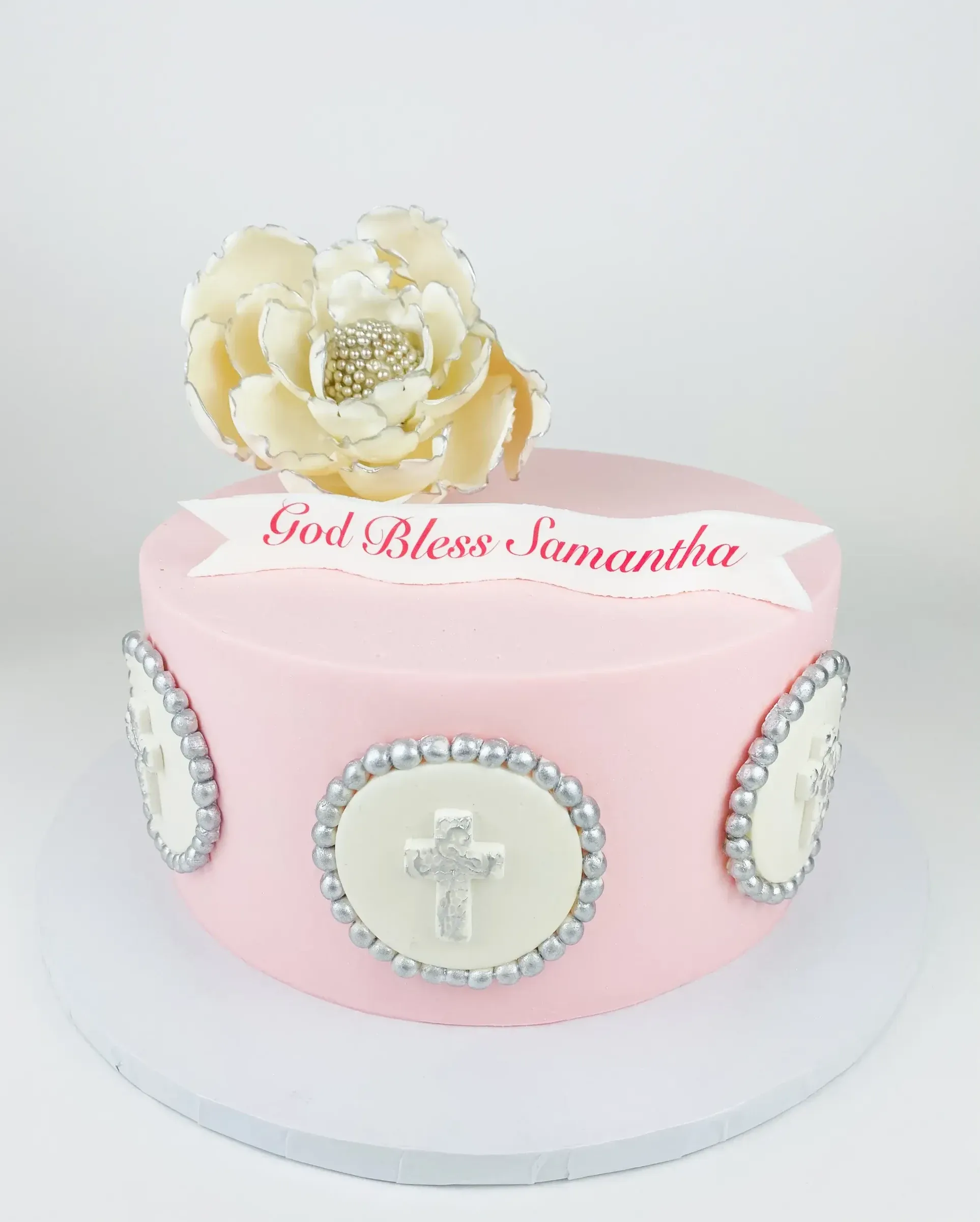 Custom communion cake by Cakes by Iz
